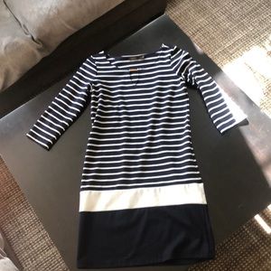 The Limited Blue and White Striped Dress